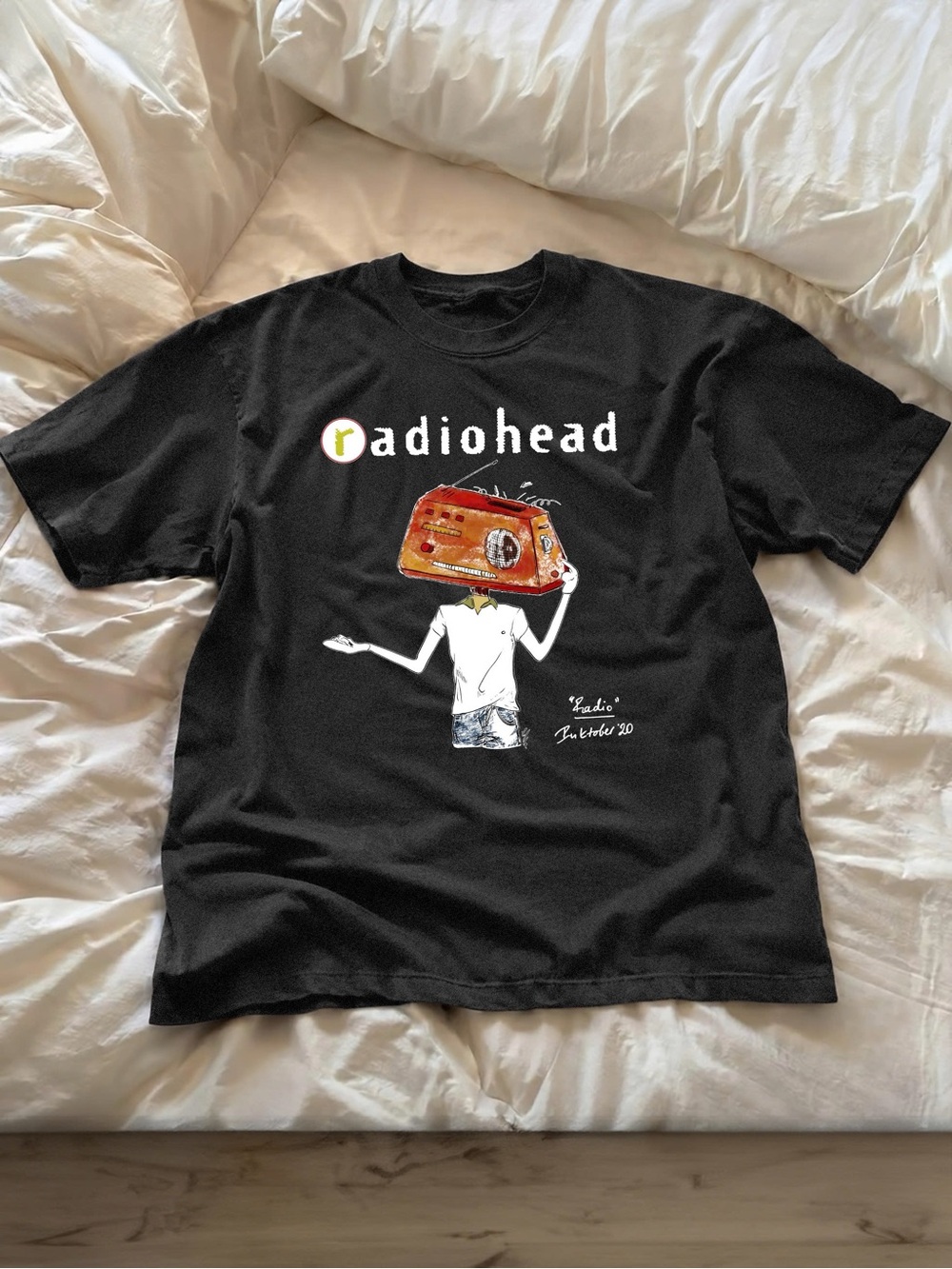 Gildan Black Radiohead Graphic Tee